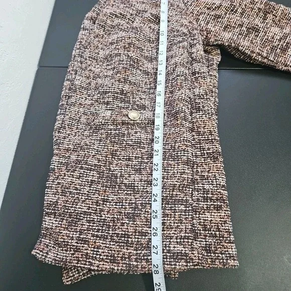 Womens Messini Sz 1X Pink Tweed Blazer Jacket Barbiecore Office Preppy Corp - Picture 6 of 7